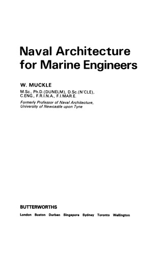 Naval Architecture for Marine Engineers