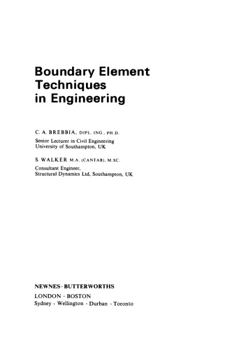 Boundary Element Techniques in Engineering