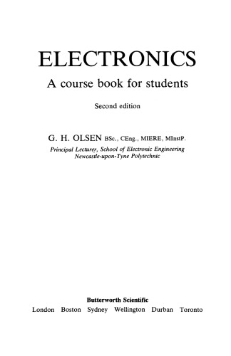 Electronics. A Course Book for Students
