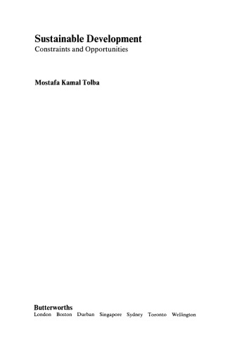 Sustainable Development. Constraints and Opportunities