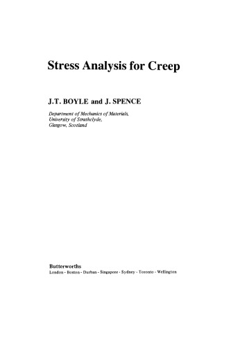 Stress Analysis for Creep
