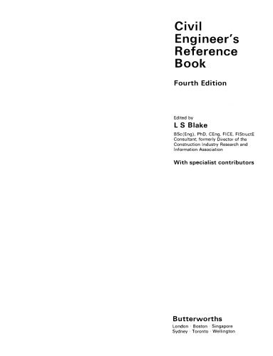 Civil Engineer's Reference Book