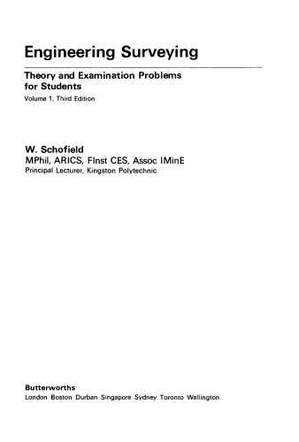 Engineering Surveying. Theory and Examination Problems for Students