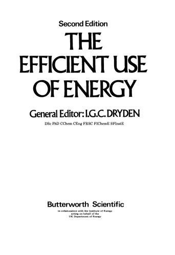 The Efficient Use of Energy