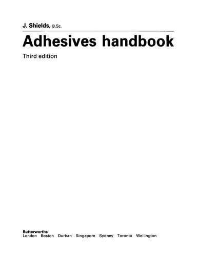 Adhesives Handbook