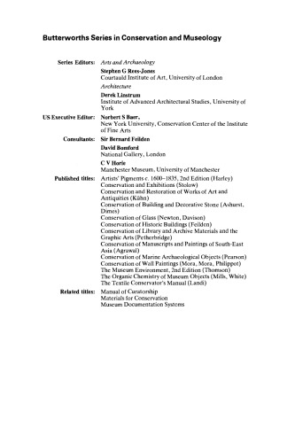 Materials for Conservation. Organic Consolidants, Adhesives and Coatings