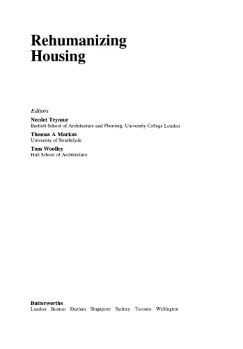 Rehumanizing Housing