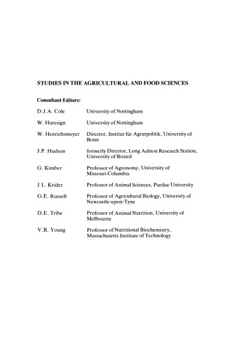 Mineral Nutrition of Fruit Trees. Studies in the Agricultural and Food Sciences