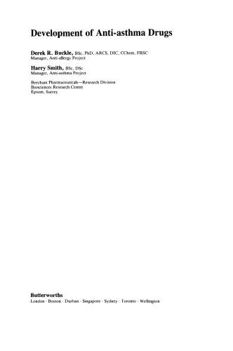 Development of Anti-Asthma Drugs