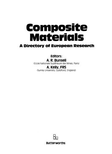 Composite Materials. A Directory of European Research