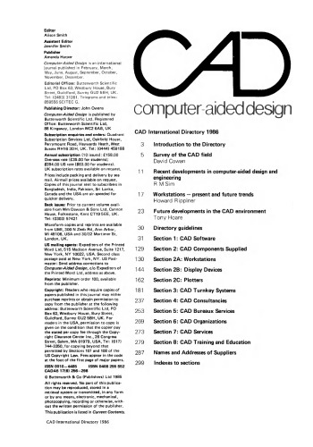 CAD International Directory 1986