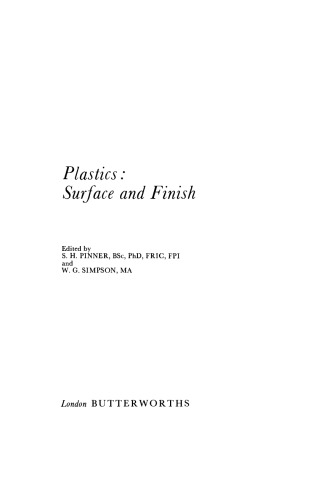 Plastics. Surface and Finish