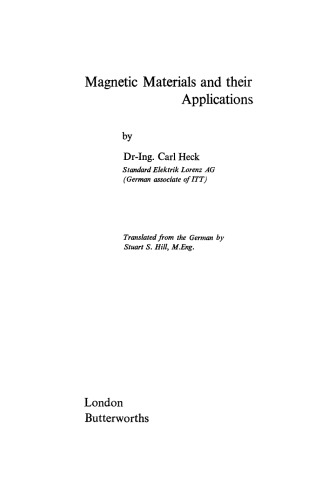 Magnetic Materials and their Applications