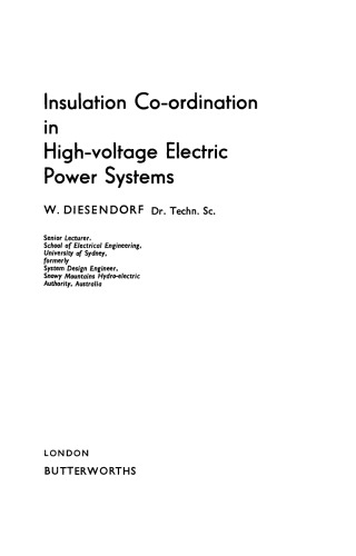 Insulation Co-Ordination in High-Voltage Electric Power Systems