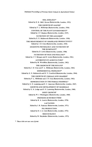 Heat Loss from Animals and Man. Assessment and Control