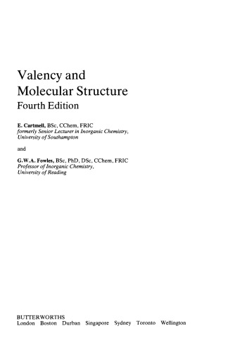 Valency and Molecular Structure