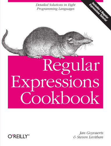 Regular expressions cookbook