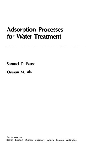 Adsorption Processes for Water Treatment