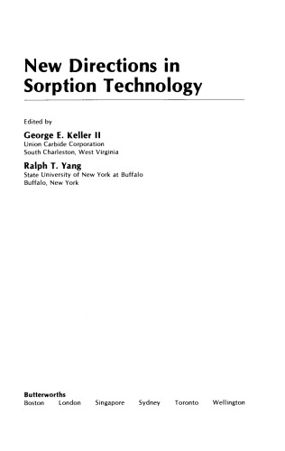 New Directions in Sorption Technology