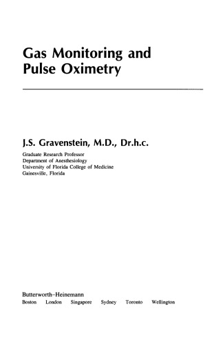 Gas Monitoring and Pulse Oximetry