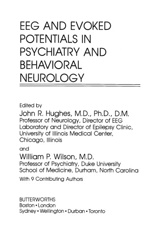 EEG and Evoked Potentials in Psychiatry and Behavioral Neurology