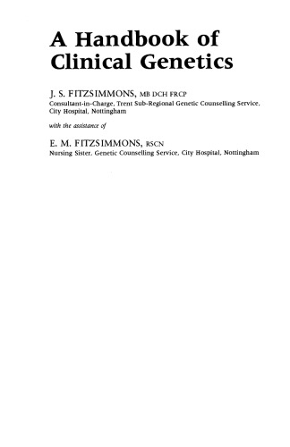 A Handbook of Clinical Genetics