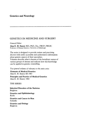 Genetics and Neurology