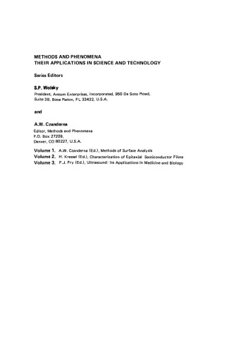 Methods of Surface Analysis