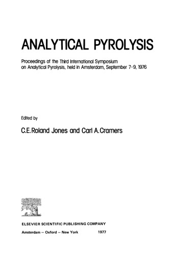 Analytical Pyrolysis