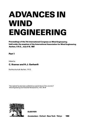 Advances in Wind Engineering