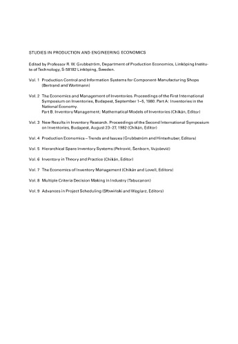 Advances in Project Scheduling