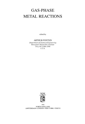 Gas Phase Metal Reactions