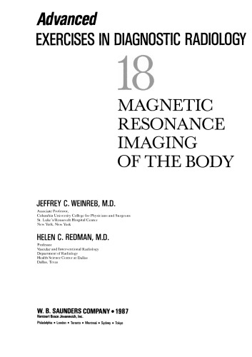 Magnetic Resonance Imaging of the Body