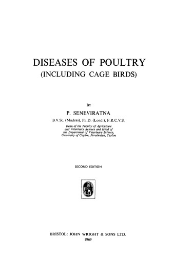 Diseases of Poultry. (Including Cage Birds)