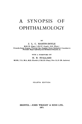 A Synopsis of Ophthalmology