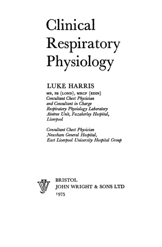 Clinical Respiratory Physiology
