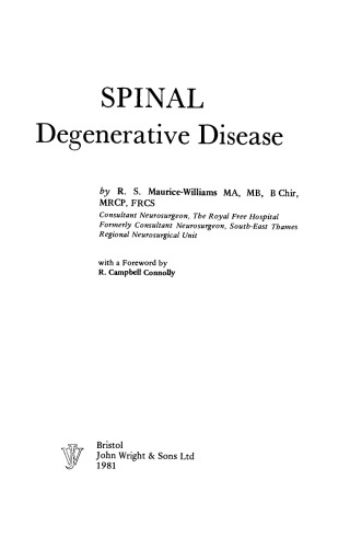 Spinal Degenerative Disease