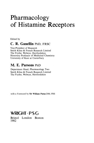 Pharmacology of Histamine Receptors