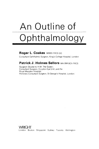 An Outline of Ophthalmology