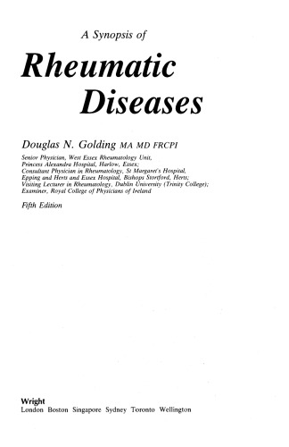 A Synopsis of Rheumatic Diseases