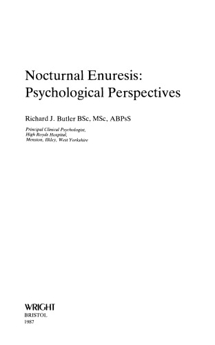Nocturnal Enuresis