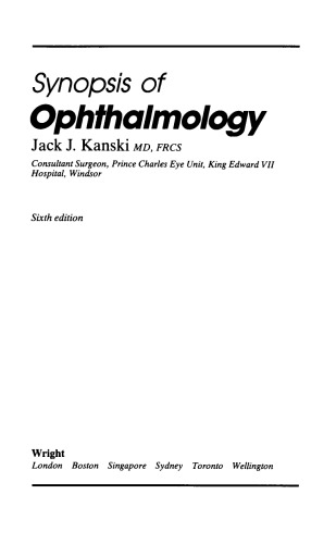 Synopsis of Ophthalmology