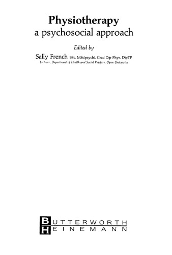 Physiotherapy: a Psychosocial Approach