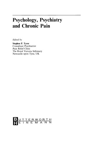 Psychology, Psychiatry and Chronic Pain