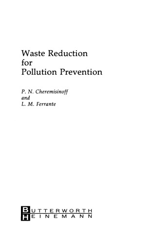 Waste Reduction for Pollution Prevention