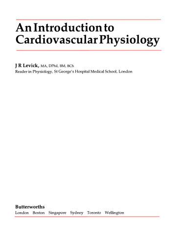 An Introduction to Cardiovascular Physiology