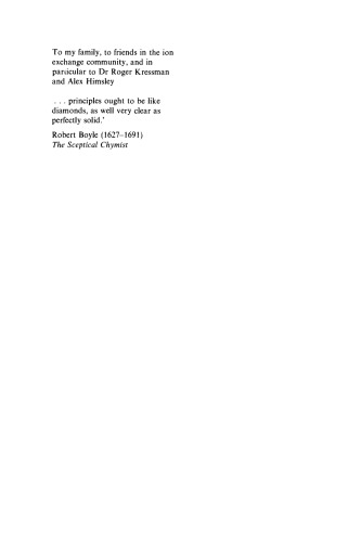 Principles of Ion Exchange Technology