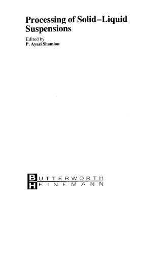 Processing of Solid–Liquid Suspensions