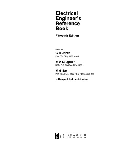 Electrical Engineer's Reference Book