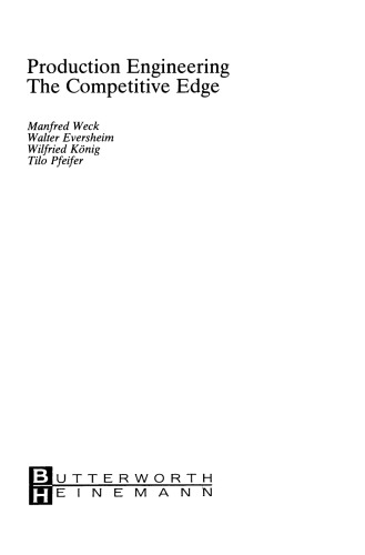 Production Engineering. The Competitive Edge